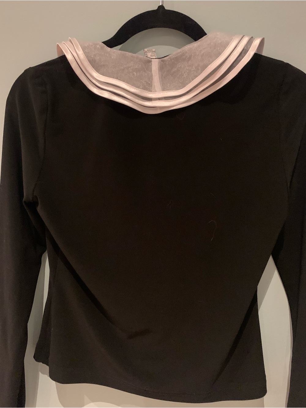 Joseph Ribkoff Black Button-Front Top with White Ruffle Trim - Picture 10 of 16
